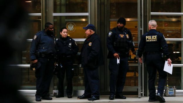 El juicio al "Chapo" en Nueva York se realiza bajo un fuerte operativo de seguridad. REUTERS