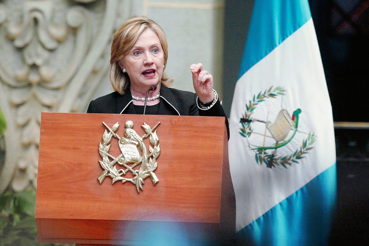 Hilary Clinton en el Palacio Nacional de la Cultura en el año 2010. Foto: Hemeroteca PL