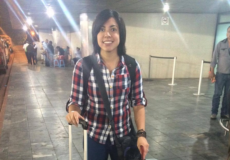 Ana Lucía Martínez viajó este martes a España para vincularse al Sporting Club de Huelva. (Foto Prensa Libre: Cortesía Camilo Martínez)