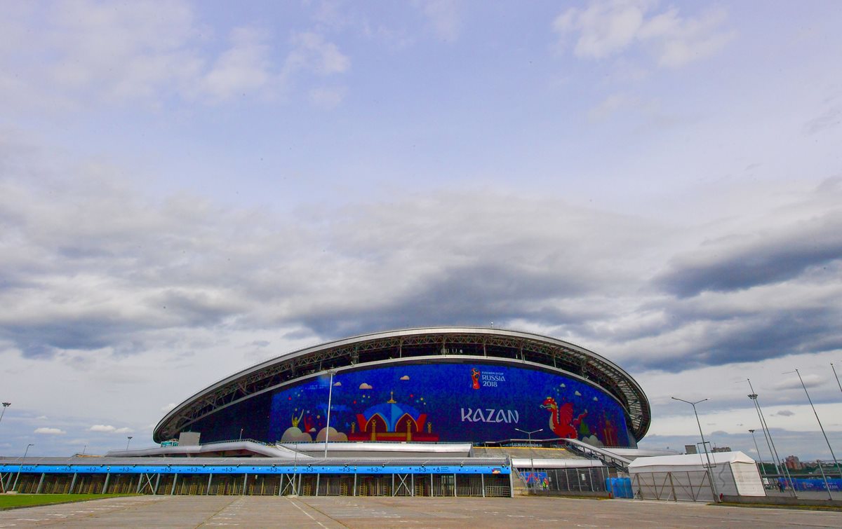 El Kazán Arena es uno de los atractivos del Mundial de Rusia 2018. (Foto Prensa Libre: AFP)