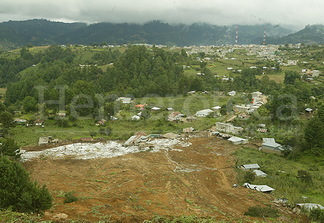 El cantón Cua, Tacaná, San Marcos fue soterrado por un alud en 2005 emergencia por la tormenta Stan. (Foto: Hemeroteca PL)