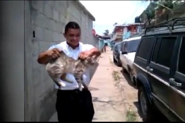 este mes provocó indignación un video subido a Youtube  en el que un hombre  maltrata a un gato.
