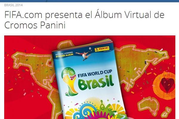 FIFA lanza el álbum virtual del Mundial de Brasil 2014. (Foto Prensa Libre: cortesía FIFA)