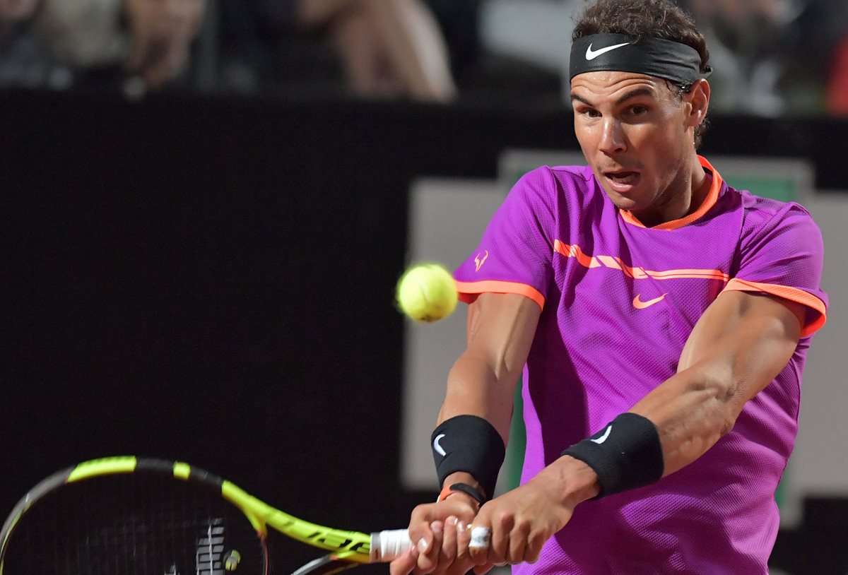 El tenista español Rafael Nadal quedó fuera del abierto de Roma. (Foto Prensa Lire: AFP)