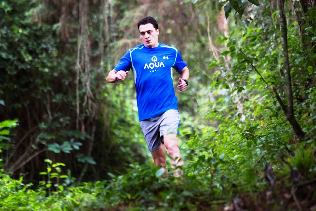 Charlie Sarmiento tiene un reto por cumplir, terminar entre los 15 mejores del ultramaratón de 50 millas. (Foto Prensa Libre: Norvi Mendoza)