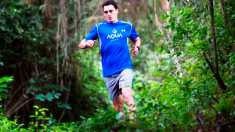 Charlie Sarmiento tiene un reto por cumplir, terminar entre los 15 mejores del ultramaratón de 50 millas. (Foto Prensa Libre: Norvi Mendoza)
