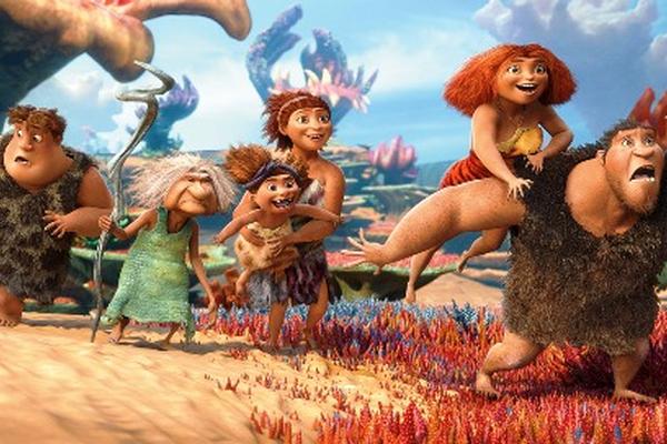 Una familia que viaja hacia lo desconocido, en su afán por sobrevivir, se observa en la comedia animada en 3D Los  <span style="color: #ff0000;">Croods</span>, de DreamWorks. (Foto Prensa Libre: Archivo)