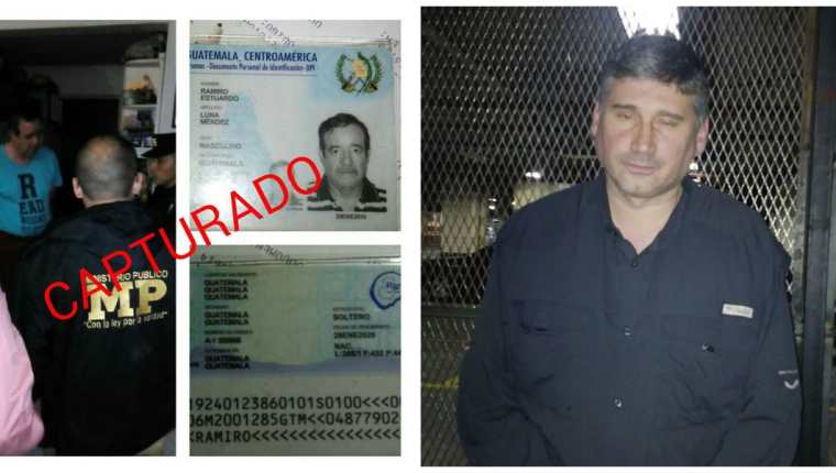 Los dos detenidos fueron llevados a la torre de Tribunales. (Foto Prensa Libre: PNC)