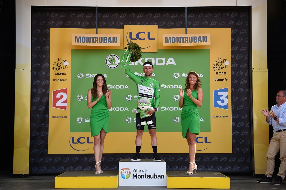 Cavendish logró el triunfo este jueves en el Tour de Francia. (Foto Prensa Libre: AFP)