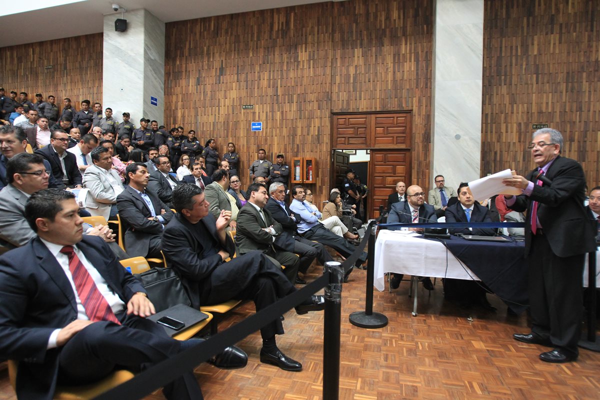 La audiencia de primera declaración en el caso <em>Cooptación del Estado </em>se ha desarrollado durante 28 días no consecutivos y aún no finaliza. (Foto Prensa Libre: Hemeroteca PL)