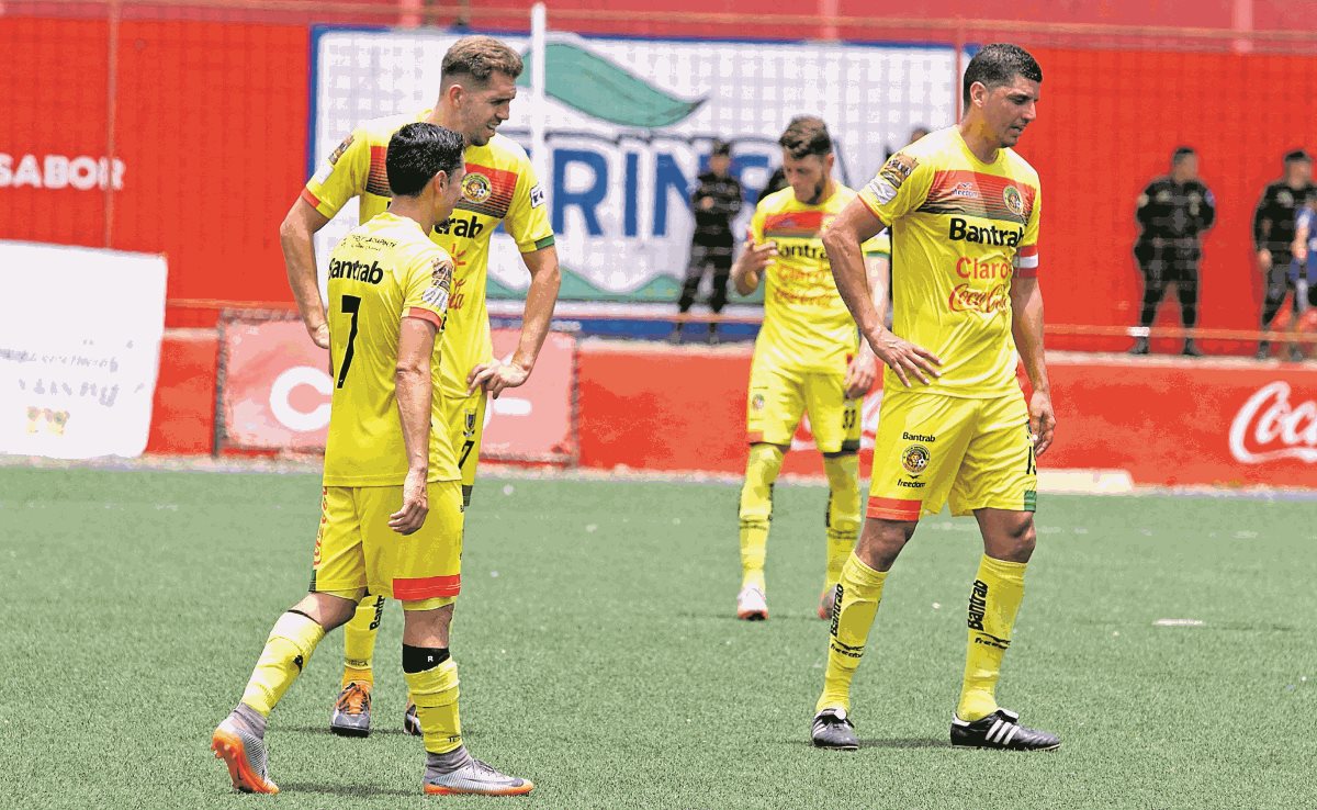 Marquense vive momentos complicados en el Clausura 2018, que lo tienen muy cerca de perder la categoría. (Foto Prensa Libre: Raúl Juárez).