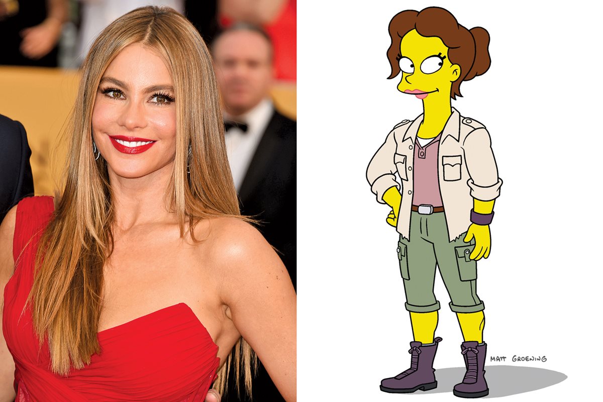 La actriz colombiana realizará la voz de la nueva maestra de Bart Simpson. (Foto Prensa Libre: Tomada de www.ew.com)
