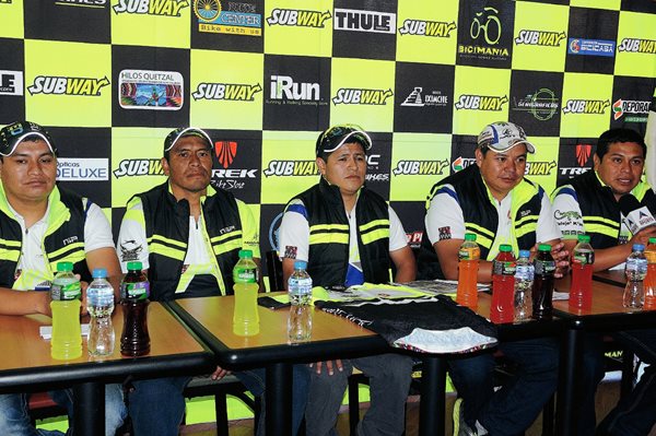 Presentaron la Carrera de Ciclismo de Montaña Al Imperio Kaqchikel Las Alturas de Tecpán. (Fotografía Prensa Libre: Jeniffer Gómez).