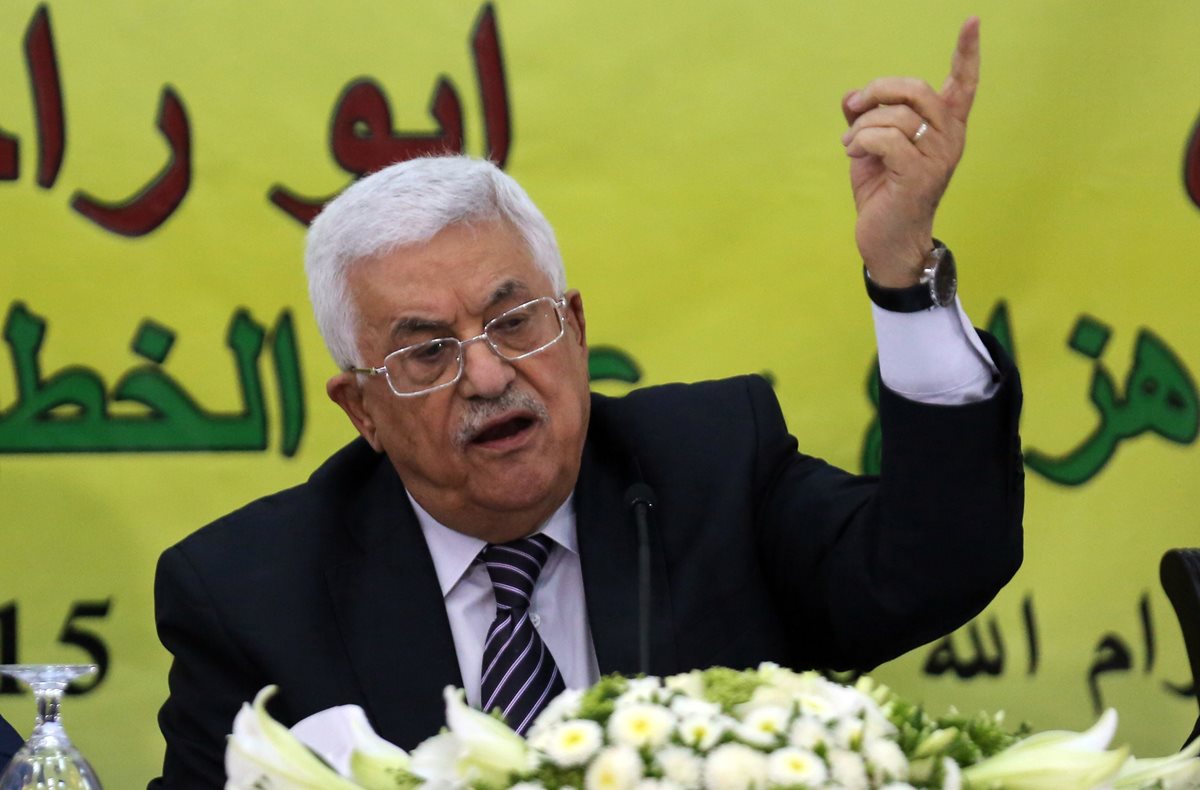 Presidente palestino, Mahmud Abbas. (Foto Prensa Libre: AFP)
