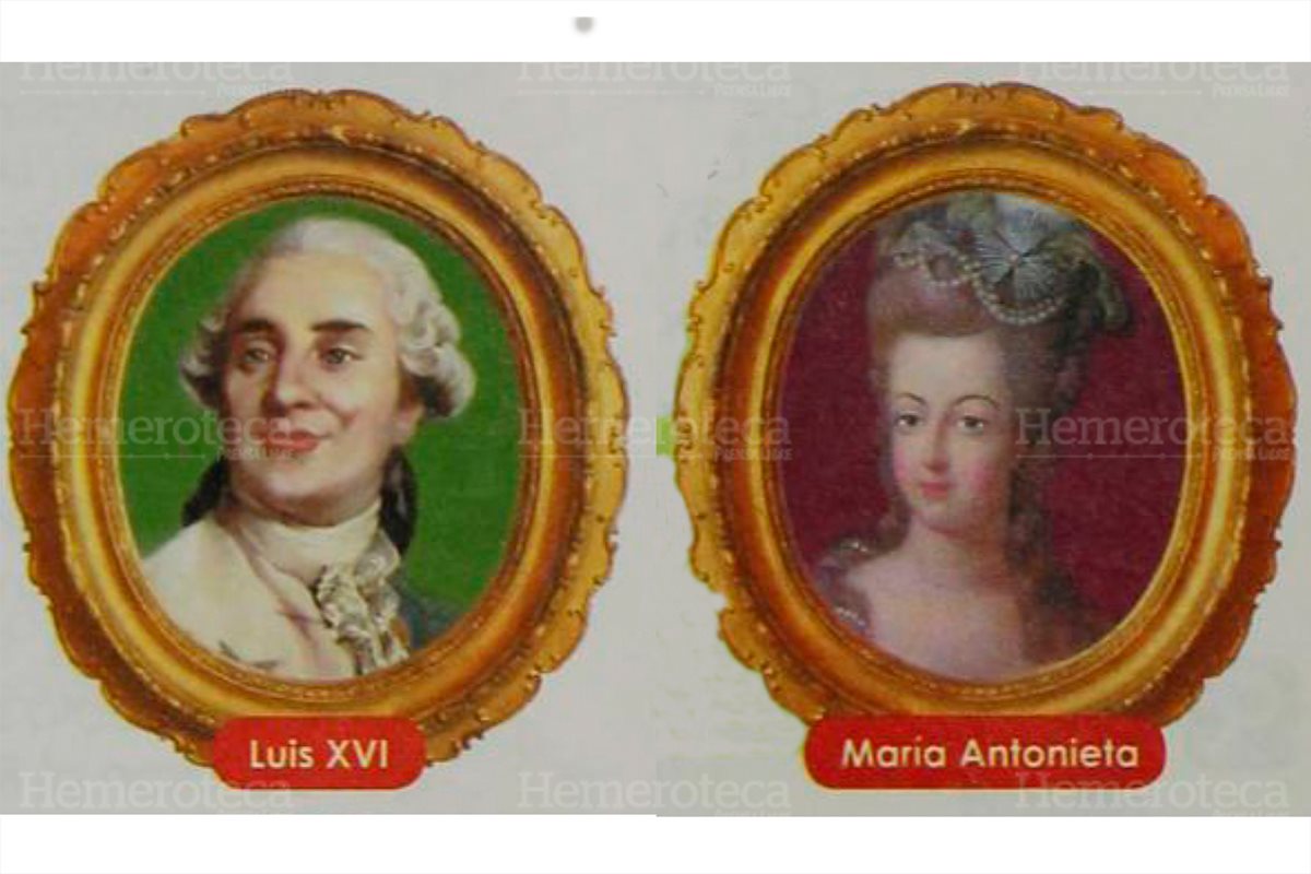 La reina María Antonieta de Francia y el rey Luis XVI, quienes fueron ejecutados en la guillotina en 1793. (Foto: Hemeroteca PL)