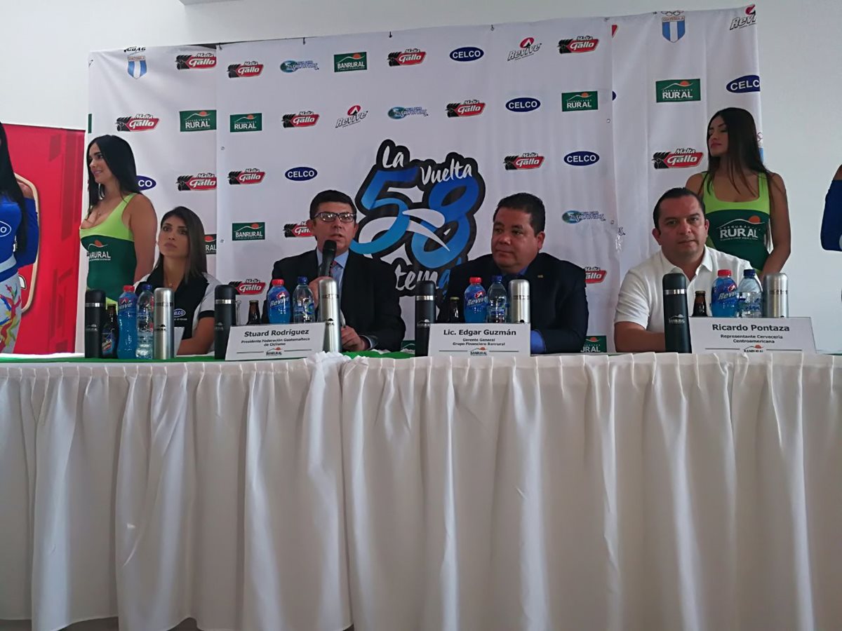Los organizadores de la Vuelta Ciclística a Guatemala presentaron los detalles. (Foto Prensa Libre: Carlos Vicente)