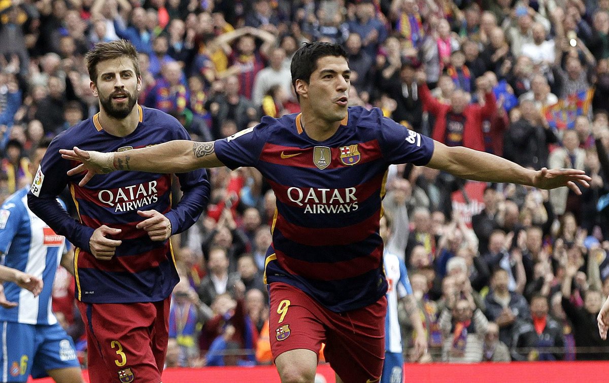 Luis Suárez está cerca de ganar el "Pichichi" en la Liga española. (Foto Prensa Libre: EFE)