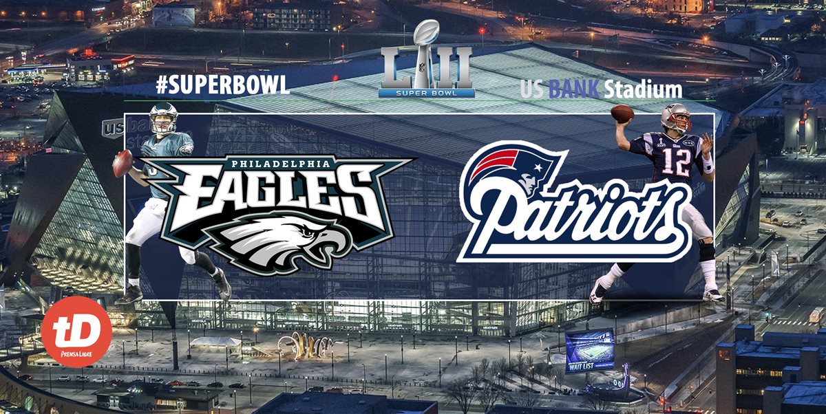 Eagles y Patriots pelearán por el título de la NFL en Minneápolis. (Foto Prensa Libre: TodoDeportes)