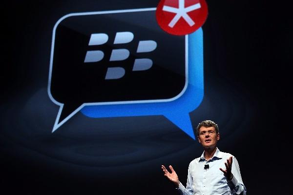 Heins DIO a conocer datos del BlackBerry 10. (Foto Prensa Libre: AFP)