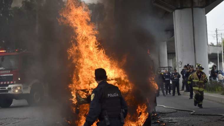 Inéditos hechos violentos en Ciudad de México. (Foto Prensa Libre: AFP)