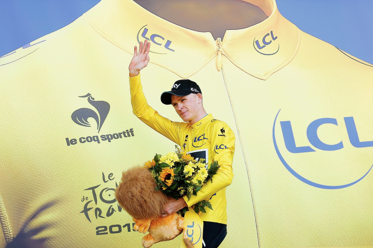 El ciclista español Joaquim "Purito" Rodríguez (delante), del Katusha, compite en la tercera etapa de la 102 edición del Tour de Francia. (Foto Prensa Libre: EFE)