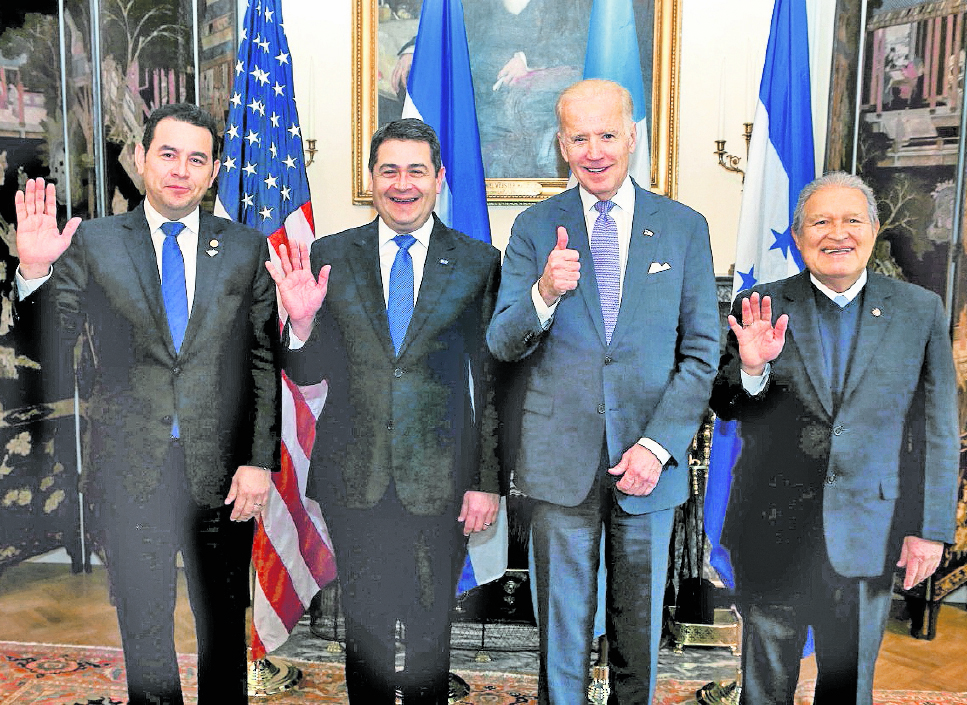 Los presidentes del Triángulo Norte se han reunido con el vicemandatario de EE. UU., Joe Biden, para revisar avances del Plan de la Alianza. (Foto Prensa Libre: HemerotecaPL)