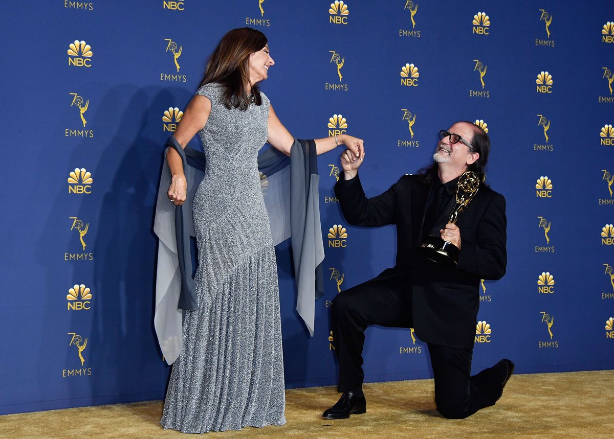 Glenn Weiss y su prometida Jan Svendsen (Foto Prensa Libre: AFP).