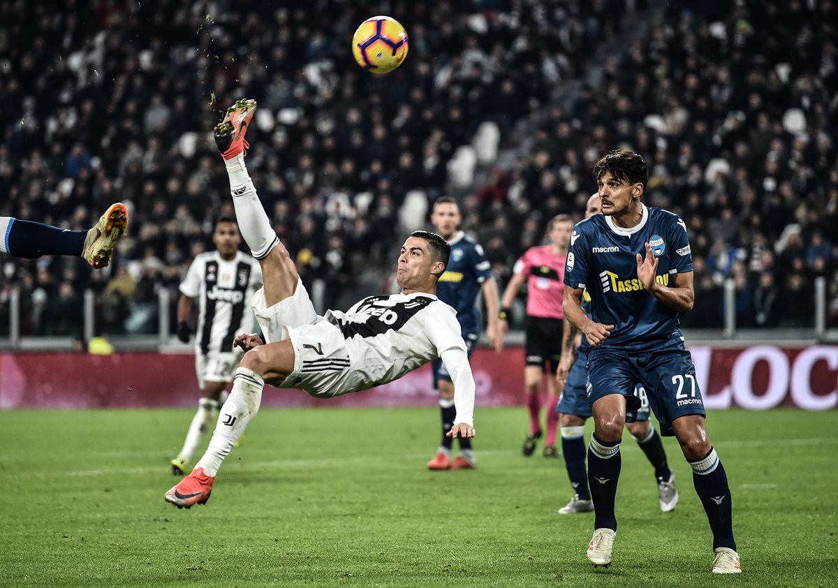 Cristiano Ronaldo tuvo una buena actuación contra el SPAL (Foto Prensa Libre: AFP)
