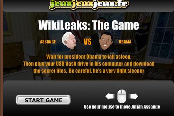 El usuario encarna a Julian Assange y debe robar documentos a Barack  Obama cuando se queda dormido.