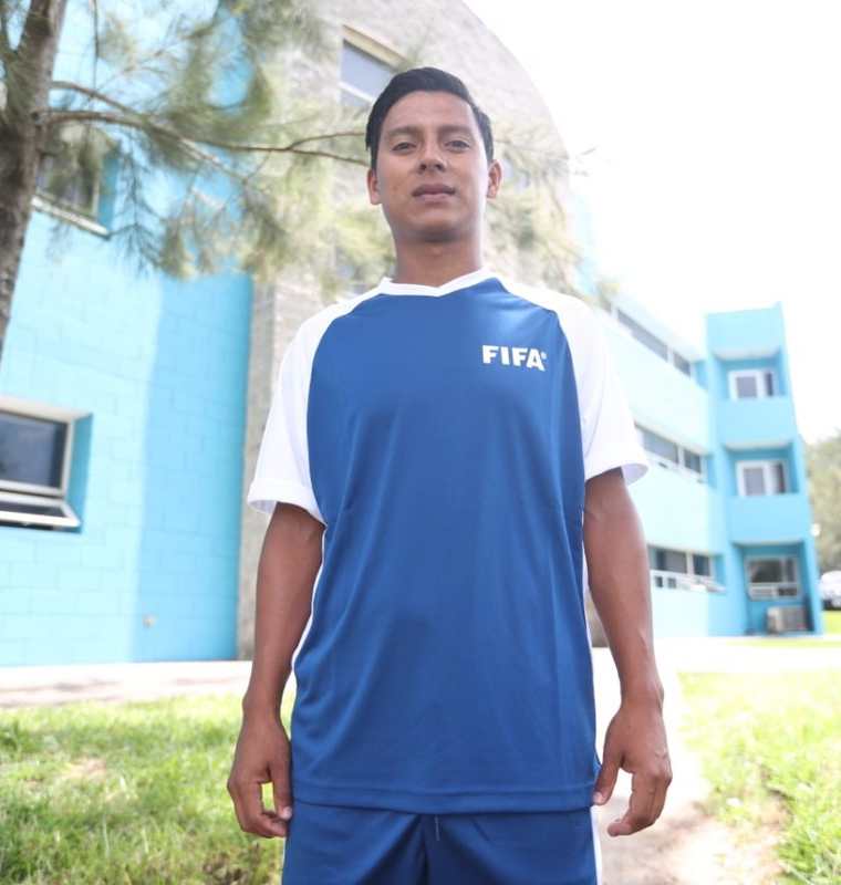 El jugador guatemalteco actualmente milita en Deportivo Petapa en el Apertura 2018 del futbol nacional. (Foto Prensa Libre: Edwin Fajardo)