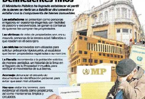 Autoridades identifican banda que opera en la capital y varios departamentos.