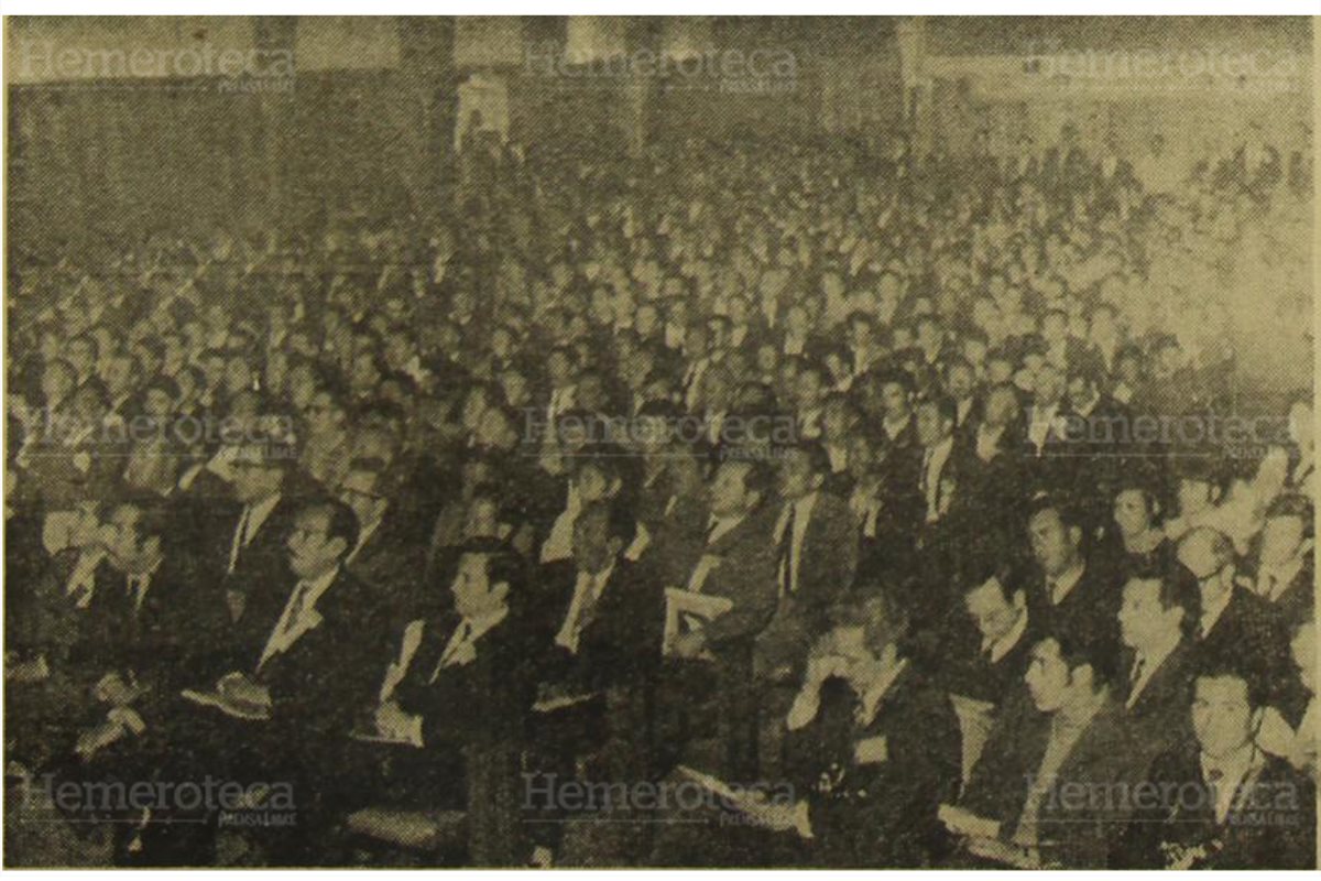 Novena Asamblea de Municipalidades, en diciembre de 1970. (Foto: Hemeroteca PL)