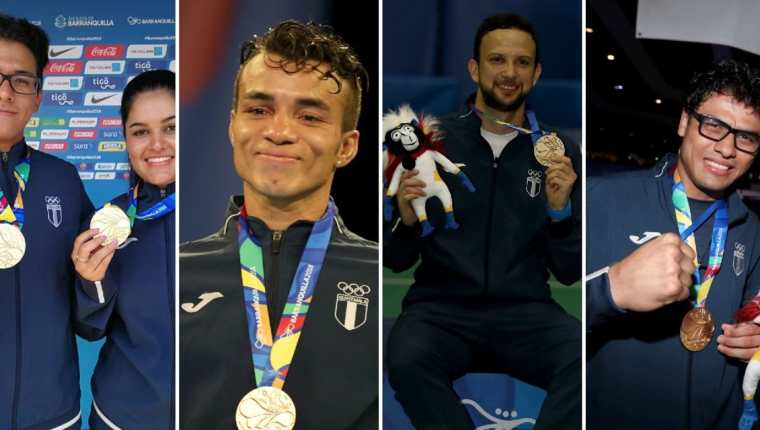 Charles Fernández, Luis Carlos Martínez, Jorge Vega y Jean Pierre Brol, son algunos de los atletas nacionales que han ganado oro. (Foto Prensa Libre: Cortesía COG)