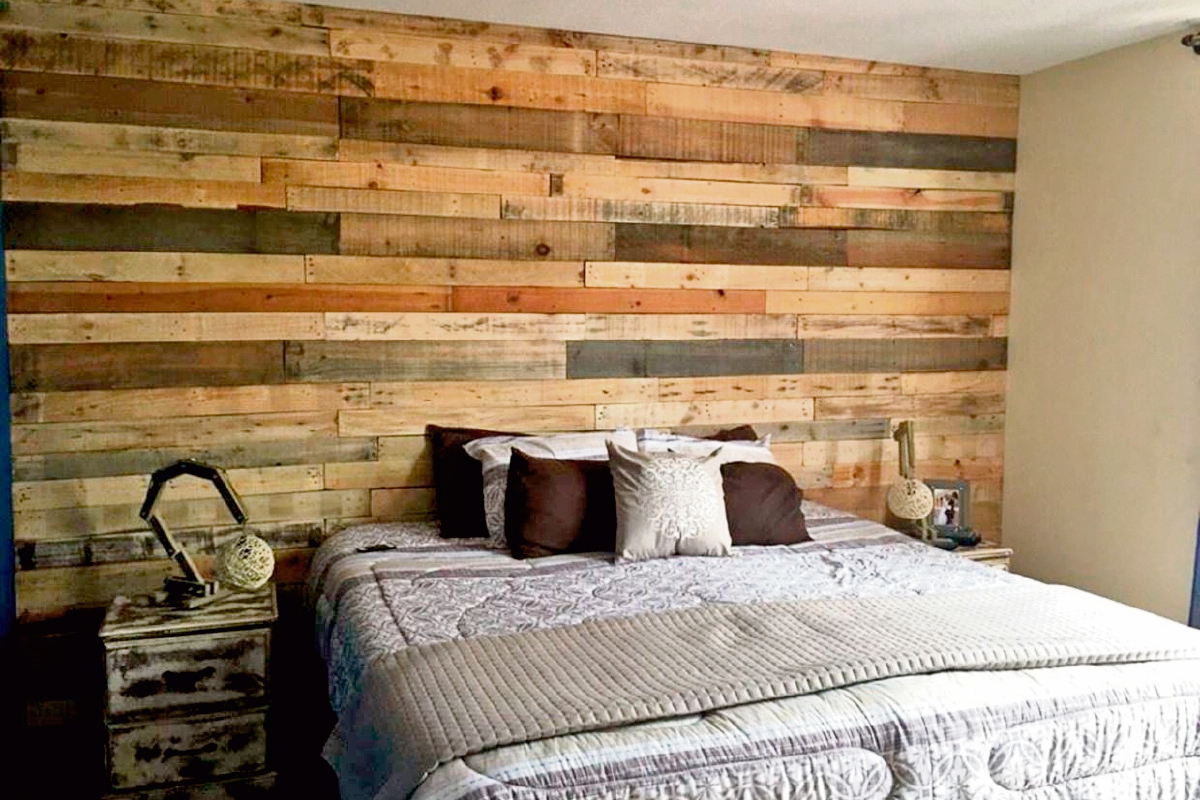 Las paredes de palets son de las más solicitadas por su vistosidad. (Foto Prensa Libre: Hemeroteca PL)