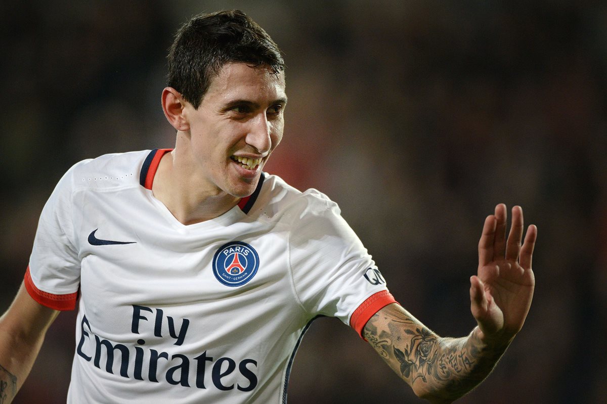 El argentino Ángel Di María fue la gigura del PSG después de anotar el tanto del triunfo. (Foto Prensa Libre: AP)