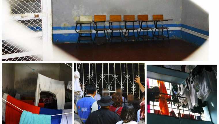 Se ordenó el cierre de un área del centro de detención de menores Etapa 2, por las condiciones infrahumanas en que alberga a los adolescentes. (Foto Prensa Libre: PDH)