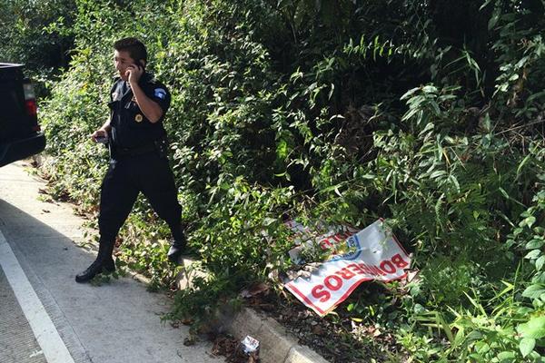 Lugar donde fue encontrado el cadáver de una mujer, en Cobán, Alta Verapaz. (Foto Prensa Libre: Eduardo Sam) <br _mce_bogus="1"/>