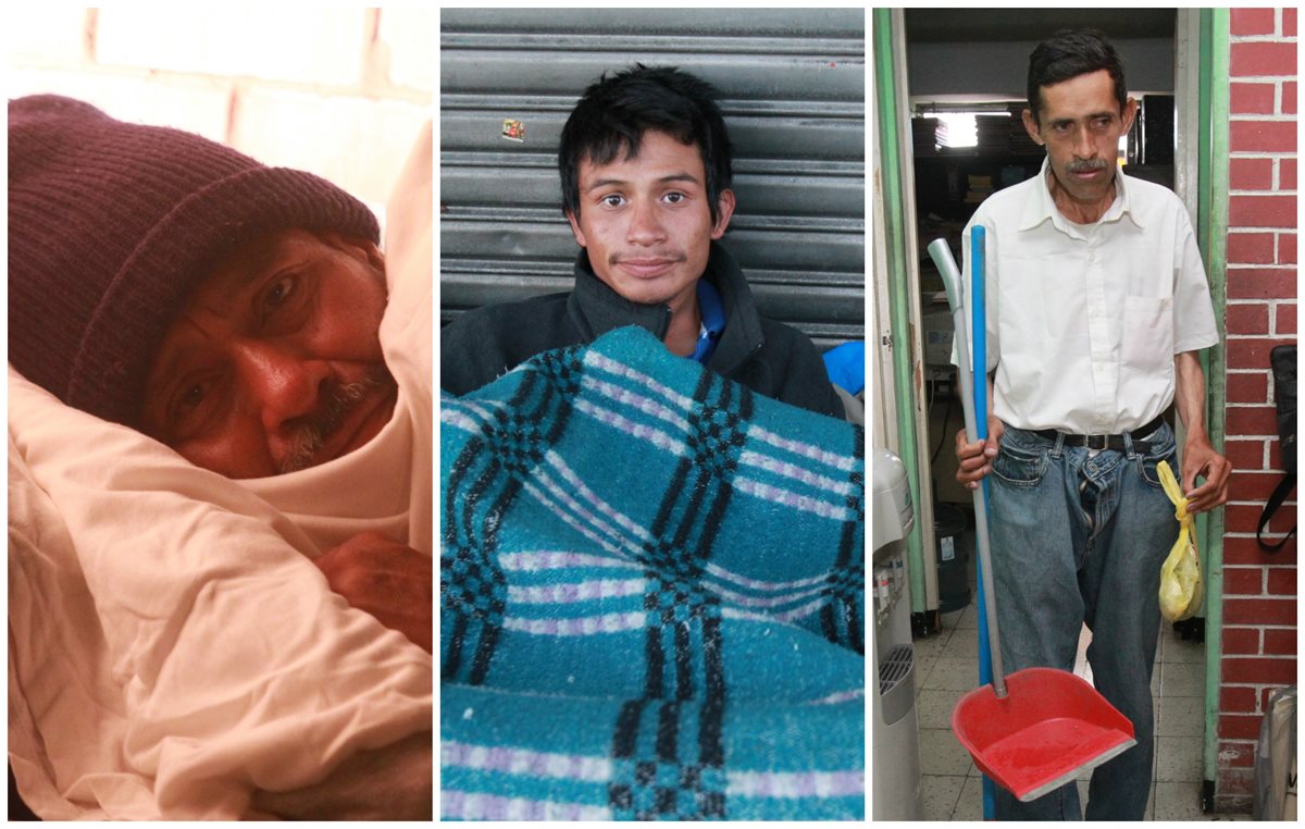 Sin oportunidades y con el rechazo de la gente, indigentes sobreviven en las calles. (Foto Prensa Libre: Estuardo Paredes)