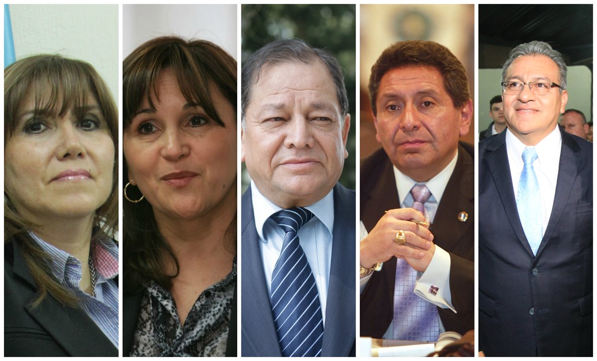  Ellos integrarán la CC entre 2016 y 2021. (Foto Prensa Libre: Hemeroteca PL)