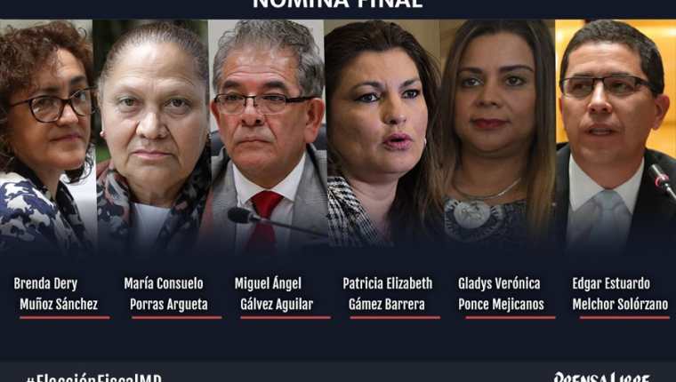 La Comisión de Postulación eligió a los seis candidatos para fiscal General y jefe del Ministerio Público. (Foto HemerotecaPL)