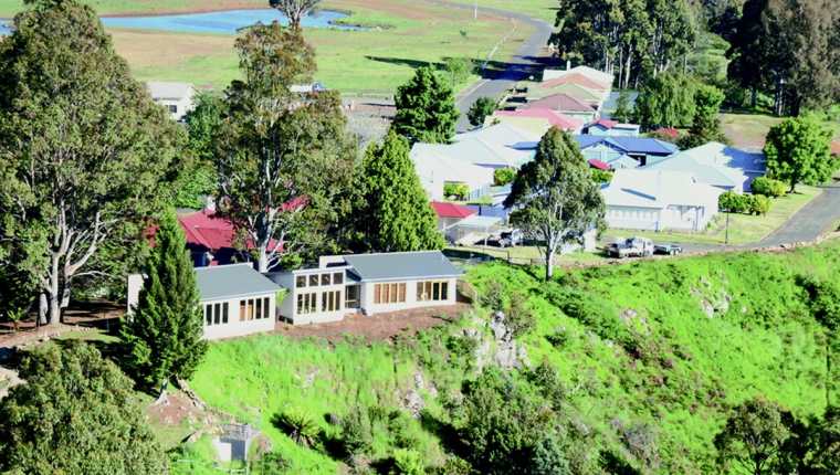 Vista aérea del poblado de Terraleah en el corazón de Tasmania. (Foto Prensa Libre: AFP).
