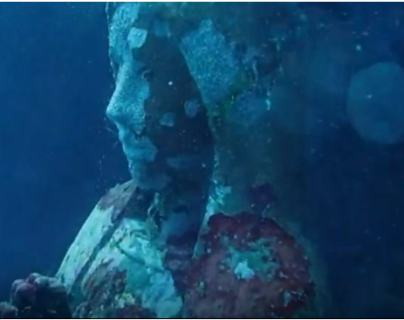 El sorprendente efecto de una estatua de la Virgen María bajo el mar para evitar la pesca con dinamita