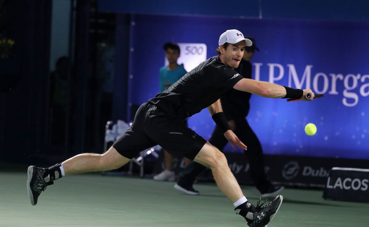 Andy Murray peleará la final contra Fernando Verdasco en busca de su primer título de la temporada. (Foto Prensa Libre: AFP)