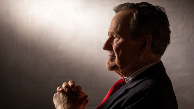George H. W. Bush murió el 30 de noviembre a los 94 años. DAVID HUME KENNERLY/GETTY IMAGES