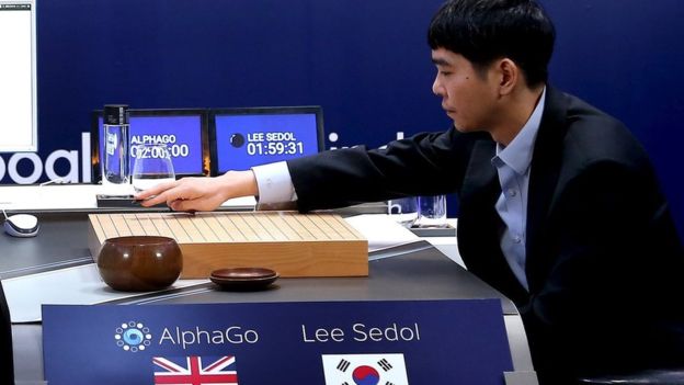 AlphaGo, el programa informático de inteligencia artificial desarrollado por Google DeepMind, venció en cuatro de cinco partidas al surcoreano Lee Sedol, campeón mundial en el juego milenario chino de tablero estratégico denominado Go. YONHAP REUTERS
