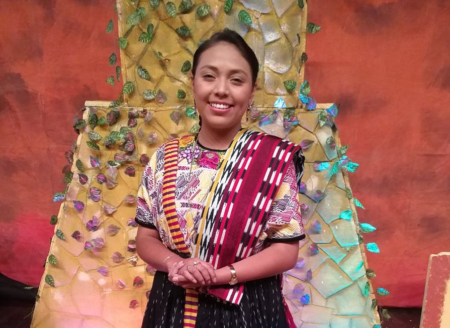Vilma Isabel Ramírez Chajchal ganó el título de K'otz'Ij No'j. (Foto Prensa Libre: Fred Rivera)