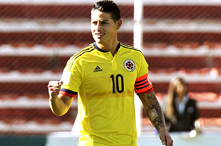 James Rodríguez es parte del grupo de Colombia que disputará la Copa América Centenario. (Foto Prensa Libre: Hemeroteca PL)