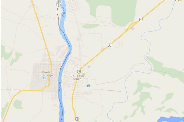 En el destacamento militar ubicado en Tecún Umán, San Marcos, fue hallado el cadáver de un soldado. (Foto Prensa Libre: Google Maps)