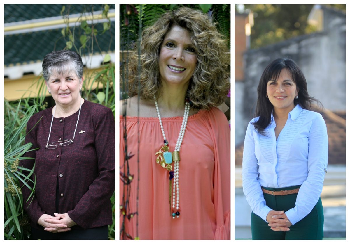 Helen de Bonilla, María Isabel Tejada y Kareen de Hutton inspiran con su ejemplo a las nuevas generaciones de mujeres. (Foto Prensa Libre: Hemeroteca PL)