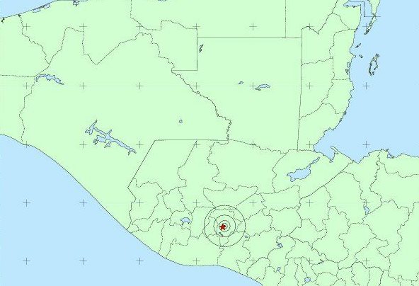 Un temblor de magnitud 3.9 fue sensible en la capital a las 12.21 horas de este lunes. (Foto Prensa Libre: Insivumeh)